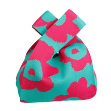 Load image into Gallery viewer, Purse Pink Green Flower Handbag For Women
