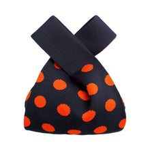 Load image into Gallery viewer, Purse Navy Polka Dot Handbag For Women
