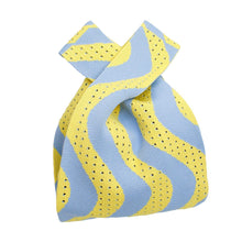 Load image into Gallery viewer, Purse Yellow Blue Wavy Handbag for Women
