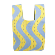 Load image into Gallery viewer, Purse Yellow Blue Wavy Handbag for Women
