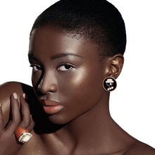 Load image into Gallery viewer, Gold Black 3pcs Silhouette Designer Studs

