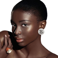 Load image into Gallery viewer, Silver 3 Pcs Black Girl Magic Studs
