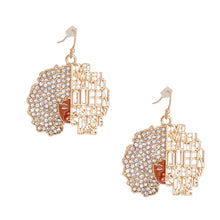 Load image into Gallery viewer, Gold Inspirational Afro Fishhooks
