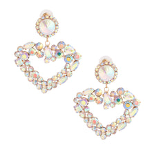 Load image into Gallery viewer, Gold Multi AURBO Heart Earrings

