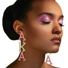 Load image into Gallery viewer, AKA Dangle Bling Earrings
