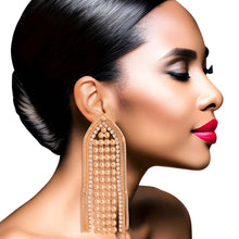 Load image into Gallery viewer, Gold Chainmail Fringe Earrings
