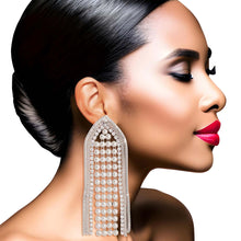 Load image into Gallery viewer, Silver Chainmail Fringe Earrings
