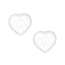 Load image into Gallery viewer, Silver Heart Dupe Studs

