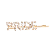 Load image into Gallery viewer, Gold PRIDE Sparkle Hair Pin

