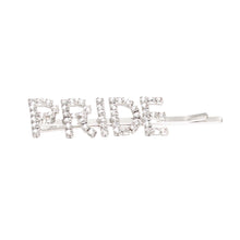 Load image into Gallery viewer, Silver PRIDE Sparkle Hair Pin
