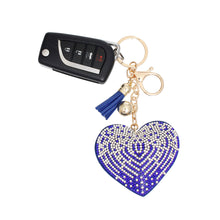 Load image into Gallery viewer, Blue Heart Keychain Clip
