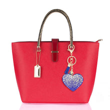 Load image into Gallery viewer, Blue Heart Keychain Clip
