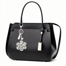 Load image into Gallery viewer, White Flower Keychain Clip
