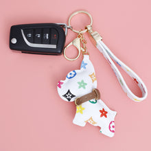Load image into Gallery viewer, White Dog Keychain Clip
