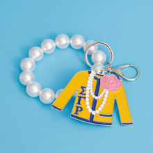 Load image into Gallery viewer, Blue Gold Sorority Keychain

