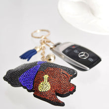 Load image into Gallery viewer, Blue Headband Woman Keychain
