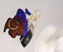 Load image into Gallery viewer, Blue Hair Woman Keychain
