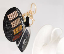 Load image into Gallery viewer, Black Melanin Round Keychain
