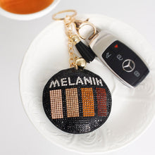 Load image into Gallery viewer, Black Melanin Round Keychain
