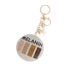 Load image into Gallery viewer, White Melanin Round Keychain
