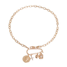 Load image into Gallery viewer, Gold Coin Screw Carabiner Chain
