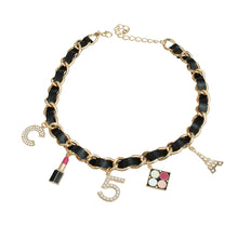 Load image into Gallery viewer, Gold and Black Designer Boutique Chain
