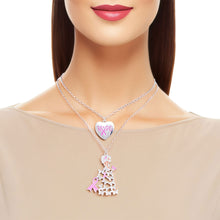 Load image into Gallery viewer, Silver Lady Adorned Gown Cancer Set
