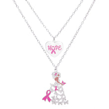 Load image into Gallery viewer, Silver Lady Adorned Gown Cancer Set
