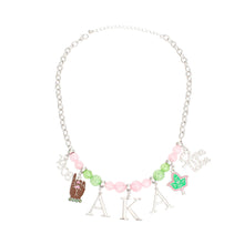 Load image into Gallery viewer, Necklace Pink Green AKA Charm Necklace for Women
