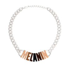 Load image into Gallery viewer, MELANIN Silver Chain Choker
