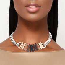 Load image into Gallery viewer, MELANIN Silver Chain Choker
