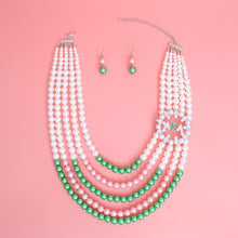 Load image into Gallery viewer, Necklace Mix Pink Green Pearl AKA Set for Women
