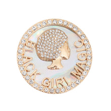 Load image into Gallery viewer, Gold Black Girl Magic Pop Socket
