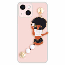 Load image into Gallery viewer, White Black Girl Magic Phone Strap
