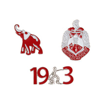 Load image into Gallery viewer, Red White Sorority Pin Set
