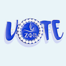 Load image into Gallery viewer, Brooch Zeta Phi Vote Sorority Pin for Women
