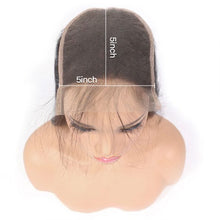 Load image into Gallery viewer, 5×5 HD Lace Closure Pre-Plucked With Baby Hair 16~22inch Brazilian Body Wave Virgin Human Hair Lace Closure
