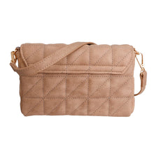 Load image into Gallery viewer, Light Brown Quilted Boxy Crossbody
