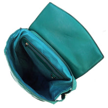 Load image into Gallery viewer, Green Quilted Convertible Backpack
