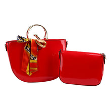 Load image into Gallery viewer, Red Semicircle Handbag Set
