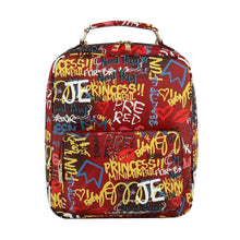 Load image into Gallery viewer, Red Grafitti Trolley Sleeve Backpack
