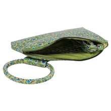 Load image into Gallery viewer, Peacock Green Bangle Clutch
