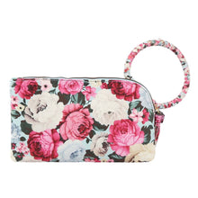 Load image into Gallery viewer, Light Blue Floral Bangle Clutch
