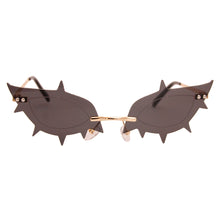 Load image into Gallery viewer, Black Rimless Spike Sunglasses
