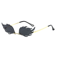 Load image into Gallery viewer, Black Flames Rimless Sunglasses
