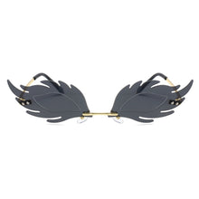Load image into Gallery viewer, Black Flames Rimless Sunglasses
