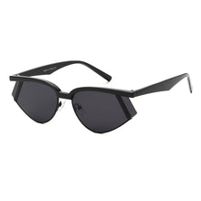 Load image into Gallery viewer, Black Futuristic Rectangle Glasses
