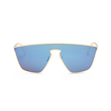 Load image into Gallery viewer, Blue Futuristic Flat Lens Sunglasses
