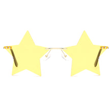Load image into Gallery viewer, Yellow Superstar Rimless Sunglasses
