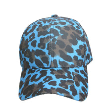 Load image into Gallery viewer, Blue Leopard Baseball Hat

